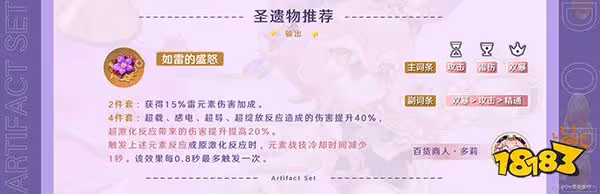 原神多莉攻略合集匯總 多莉聖遺物武器用什麼好