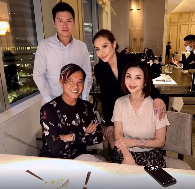 洪永時與林建岳前妻聚會,戴定製寶石表顯闊氣,不見4婚妻子身影