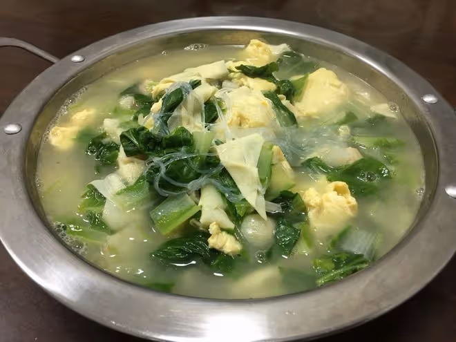 扇貝柱燉小白菜