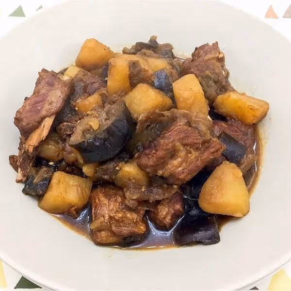 土豆茄子燉排骨