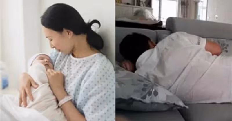 坐月子分房睡，夜裡丈夫總痛苦呻吟妻子關心問候，掀開被子妻子失聲痛哭：嫁對人了.