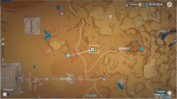 《原神》須彌沙漠五處死域位置