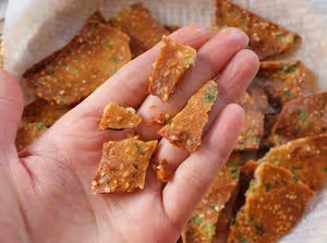 咸香酥脆❗️越吃越香❗️🔥香蔥肉鬆薄脆餅❗️