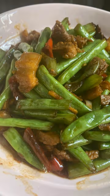 超下飯的四季豆炒肉