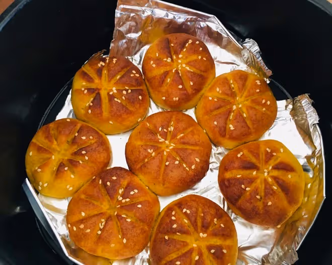 寶寶的零食——少油南瓜餅（空氣炸鍋版）