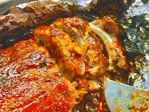 🍯美式烤排骨🍖BBQ Ribs黑蜜糖燒烤醬低溫慢烤豬肋排🐽（簡單懶人快手）