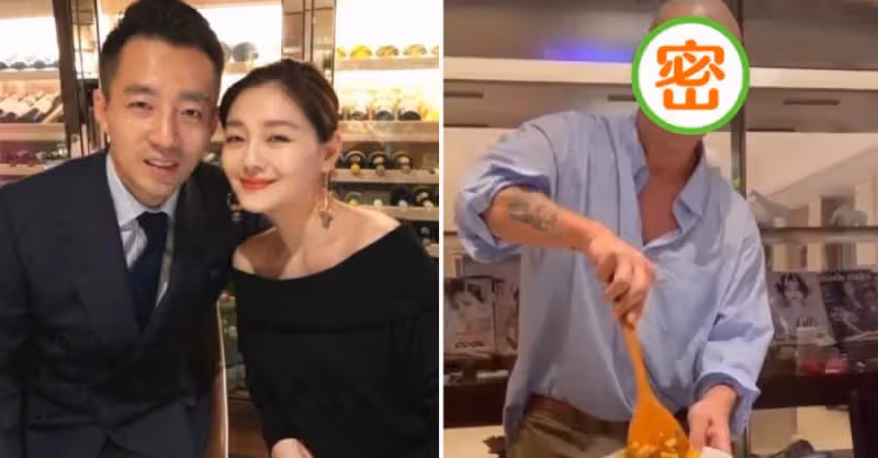 46歲大S真有品位！53歲老公下廚做飯穿襯衫少系紐扣「肌肉比前夫發達」：身材有型一點不油膩