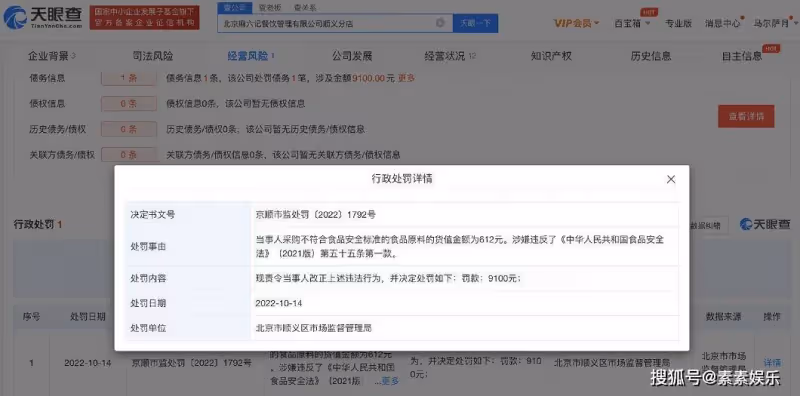 汪小菲火鍋分店因食品安全被罰,開店不足2年,他也挺不容易的