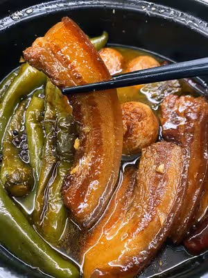 可以吃兩碗飯的把子肉