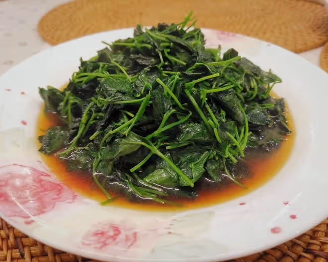 16秒搞定一盤酒香草頭
