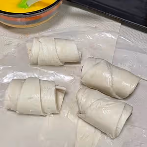 手抓餅也能做🥐可頌麵包