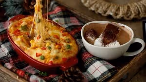 芝士拉絲雞肉焗飯