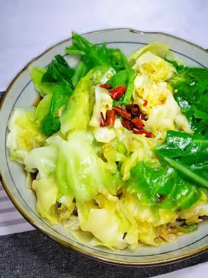 熗拌圓白菜