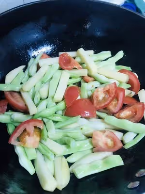 豆角燜面（素）