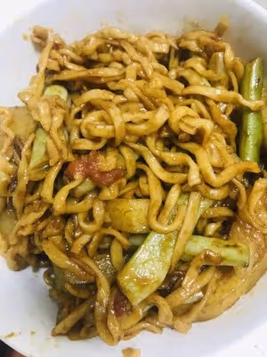 豆角燜面（素）