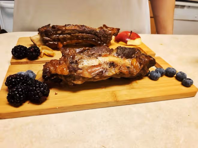 超酥蒜香牛肋骨/排骨（烤箱）