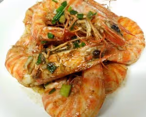 舟山美食——椒鹽野生大竹節蝦