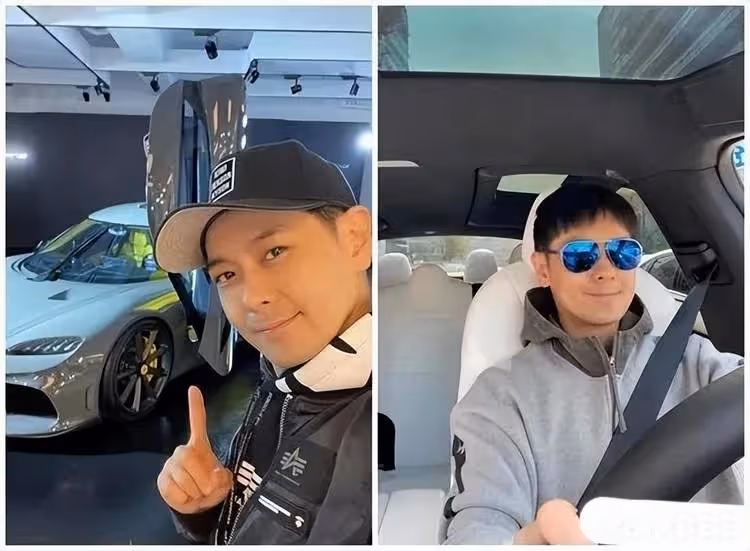 林志穎車禍後再開車照曝光,還豎拇指為自己點贊