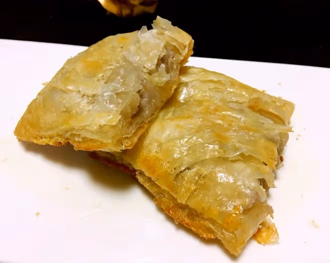 手抓餅版的芋頭派（附芋泥的製作方法）