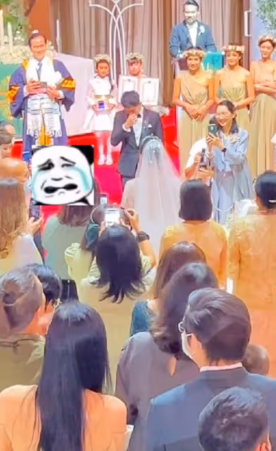 知名男星泰國辦婚禮!網紅現身隨份子錢,吐槽不管飯只有雪糕吃