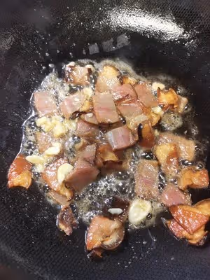 超簡單！臘肉炒荷蘭豆！鮮嫩好吃！