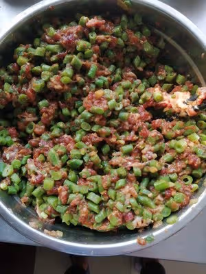 豆角豬肉包子