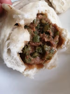 豆角豬肉包子