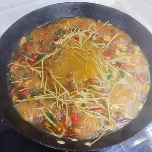 茄子燉雞貼餅子(地鍋雞)