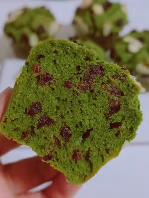 酸甜可口抹茶蔓越莓瑪芬蛋糕丨免打發零失敗