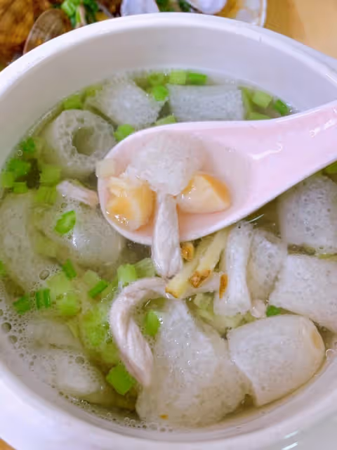 鮮到掉眉毛的竹蓀乾貝瘦肉湯