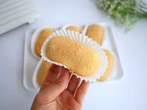 免烤箱！涼了也不硬！糯嘰嘰的芋泥肉鬆麻薯！