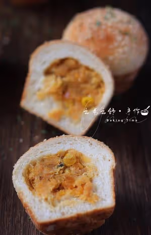 美味可愛💯肉鬆芝士小蘑菇麵包