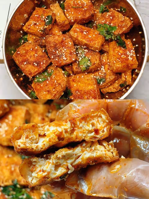 外酥里嫩！感覺以前的豆腐都白吃了