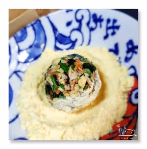 玉米面素菜糰子