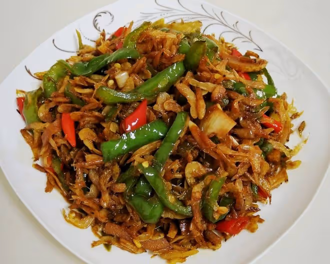 青椒炒蝦皮
