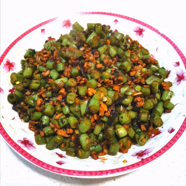 肉沫四季豆橄欖菜