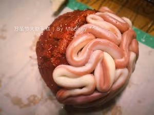 萬聖節大腦蛋糕