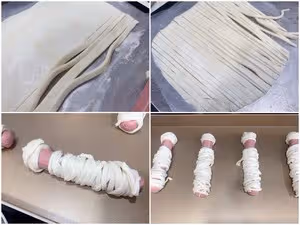 萬聖節香腸木乃伊