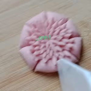 炫彩的菊花饅頭（剪花D） *花兒饅頭225