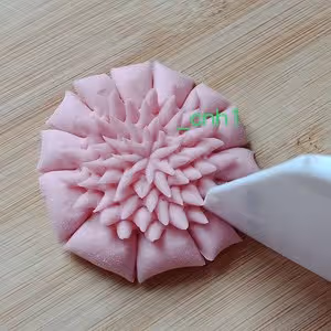 炫彩的菊花饅頭（剪花D） *花兒饅頭225