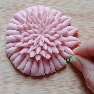 炫彩的菊花饅頭（剪花D） *花兒饅頭225
