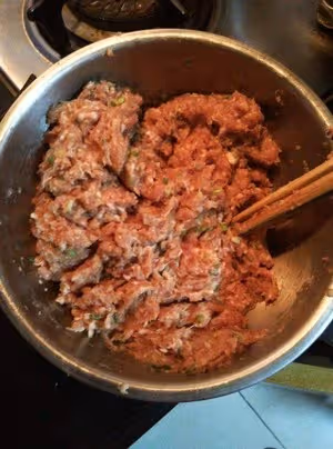 超簡單肉末蛋餃