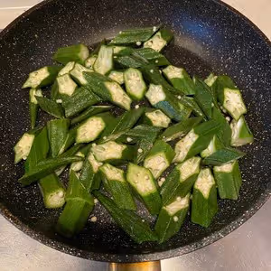 金蒜秋葵爆口蘑