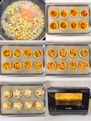 一口一個迷你小披薩🍕蛋撻皮的創意吃法‼️
