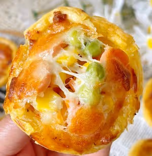 一口一個迷你小披薩🍕蛋撻皮的創意吃法‼️