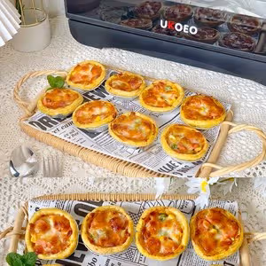 一口一個迷你小披薩🍕蛋撻皮的創意吃法‼️