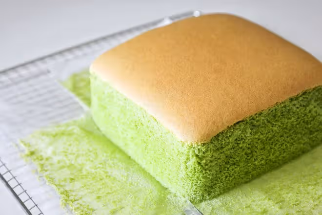 開心果醬古早蛋糕