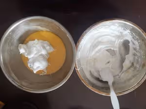 不塌不回縮的戚風蛋糕胚（後蛋法）