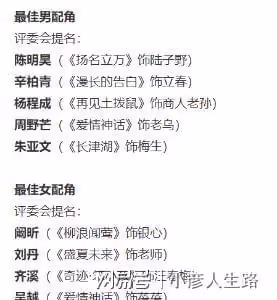 金雞獎正式官宣：倪妮獲影后提名，易烊千璽連續三年提名影帝