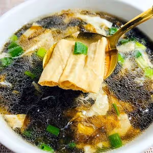 不二腐竹紫菜湯